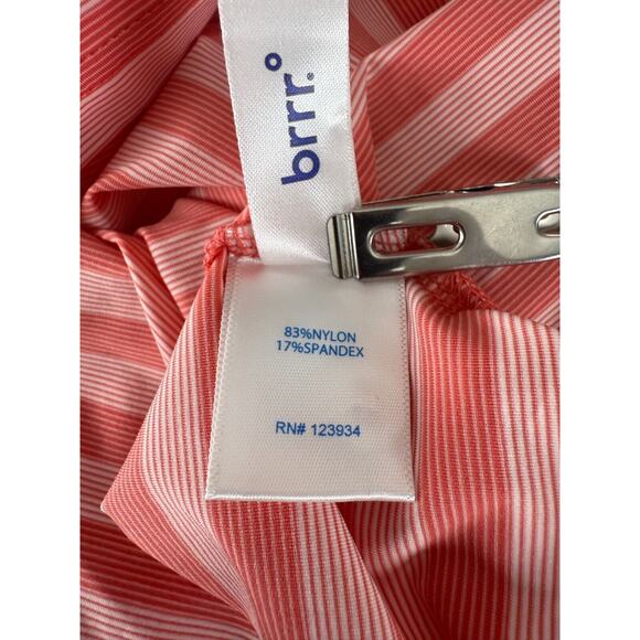 Sothern Tide Sz XL Brrr Striped Performance Active Polo Shirt Short Sleeve - Picture 7 of 9